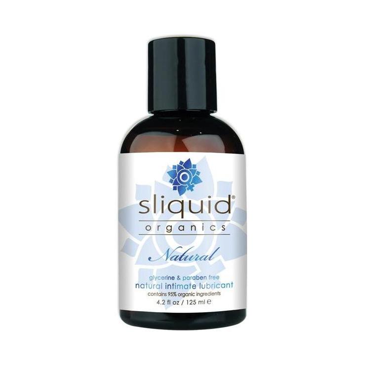 Lubricant Water Based - Sliquid Organics Natural Intimate Lubricant - 4.2 oz-Lubes & Lotion-The Love Zone