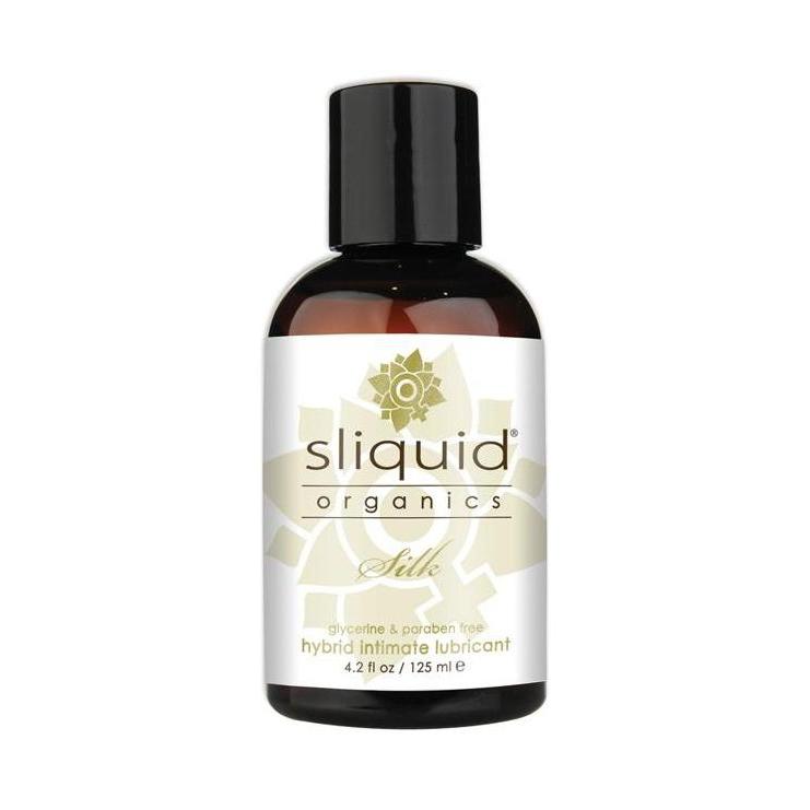 Lubricant Hybrid - Sliquid Organics Silk Lubricant - 4.2 oz-Lubes & Lotion-The Love Zone