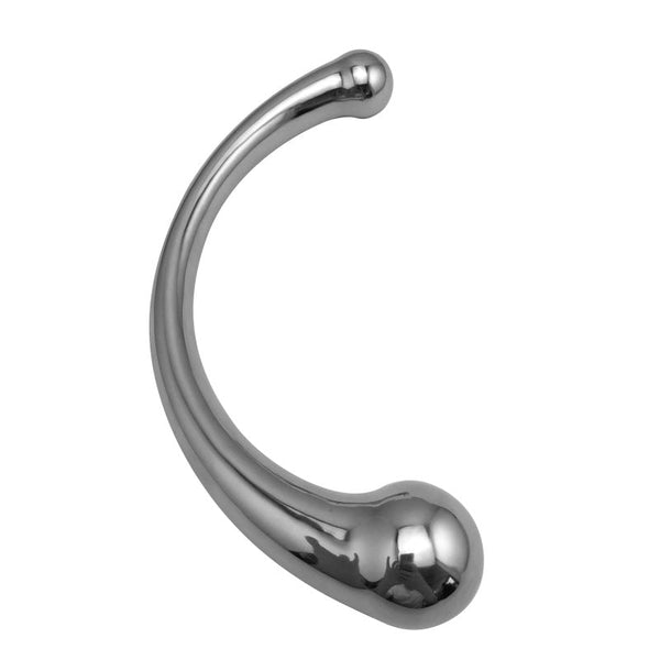 C shaped Stainless Steel Dildo