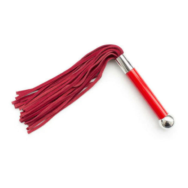 Whip - Leather 16" with Acrylic Handle Flogger (multiple)
