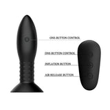 remote controlled vibrating and rimming anal plug