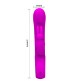 Vibrator - Rabbit Style Silicone Rechargeable Web Rabbit style