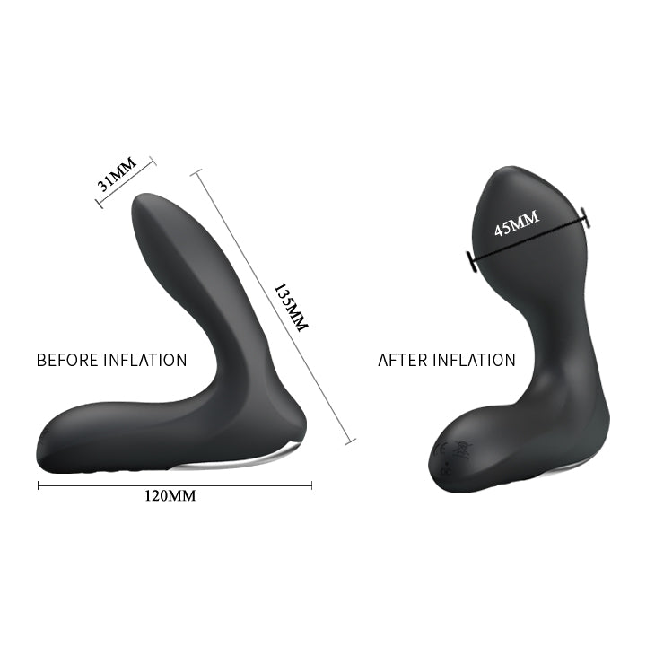 Massager - Inflatable & Vibrating 12 Function Prostate Stimulator