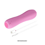 Vibrator Mini - Rechargeable Silicone Vibrator 12 X