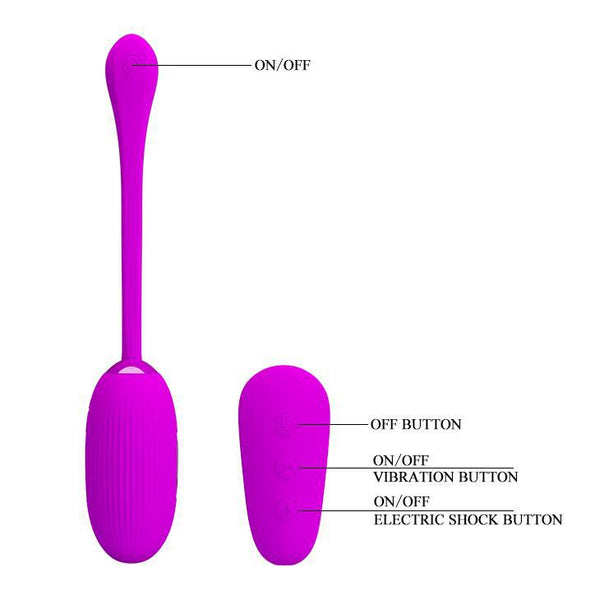 Electro Egg E-stim w remote-Vibrating Plug-The Love Zone