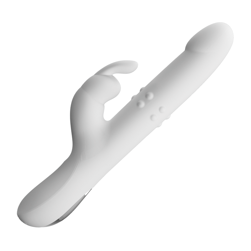 Vibrator - White Thrusting & Rotating Rabbit Vibe