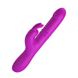 Thrusting and vibrating rabbit vibrator