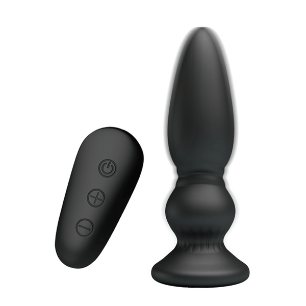 Slim vibrating anal plug with remote control