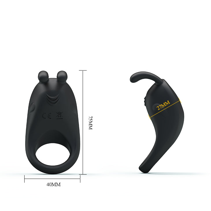 Cock Ring Vibrating - Rabbit Vibrating Rechargeable Penis Ring