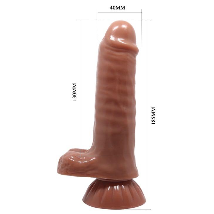 Vibrating Sliding Skin Dildo-Vibrators-The Love Zone