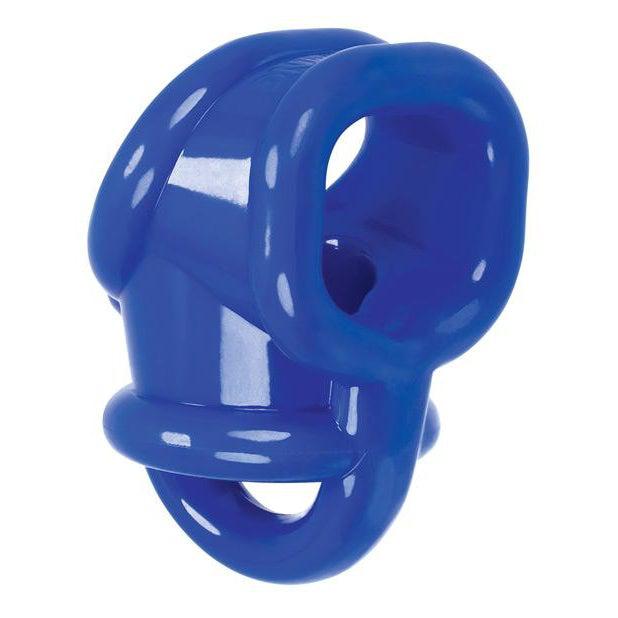 Cock Ring - Ballsling Ball Spiltting Oxballs Cocksling - Solid Blue-The Love Zone