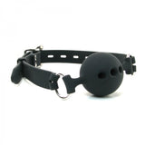 Ball Gag - Breathable Silicone Small - Black-Fetish/Bondage-The Love Zone