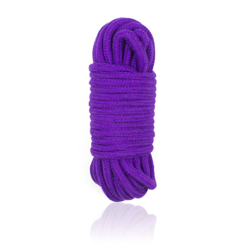 Rope - Purple & Black 2 Pack Cotton Rope 2 x 32'-Cuffs & Handcuffs-The Love Zone