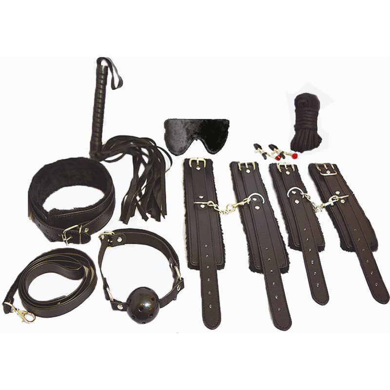 Bondage Kit - Everything Bondage Kit 12 pcs. (Black)-FBOND-The Love Zone