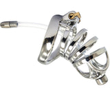 Men's Chastity Cage with Catheter