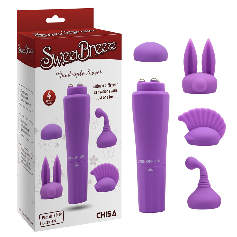 Quadruple Sweet-Purple-Vibrator-The Love Zone