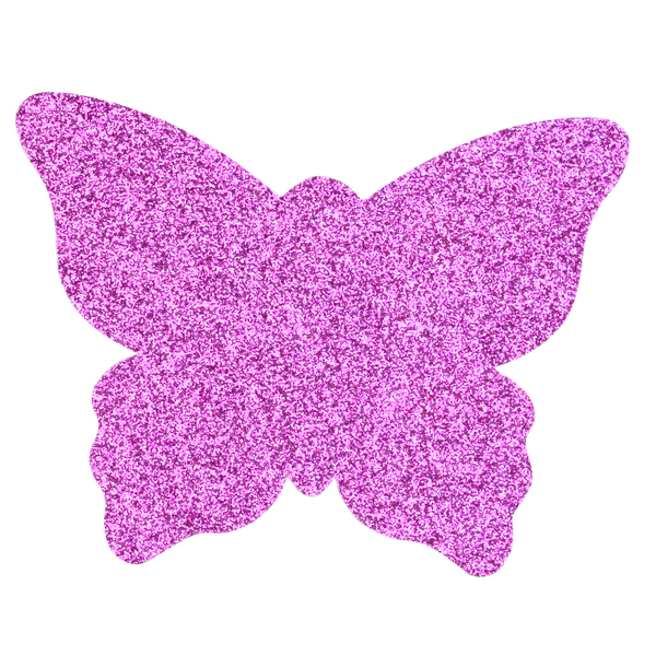 Pasties Fuchsia Glitter Butterfly Nipple Covers 5 Pair