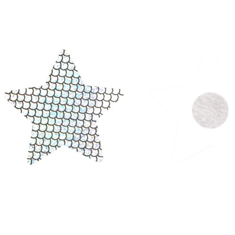 Pasties Star Hologram Silver Pasties 5 pack Nipple covers