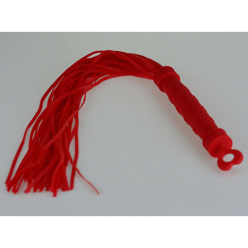 Whip - Silicone Red Flogger-FET-The Love Zone