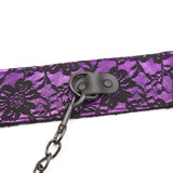 Collar - Purple Lace D Ring Collar