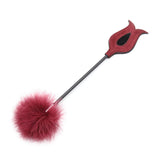Crop - Tickle & Spank Tulip Red Feather and Spanker-Crops-The Love Zone