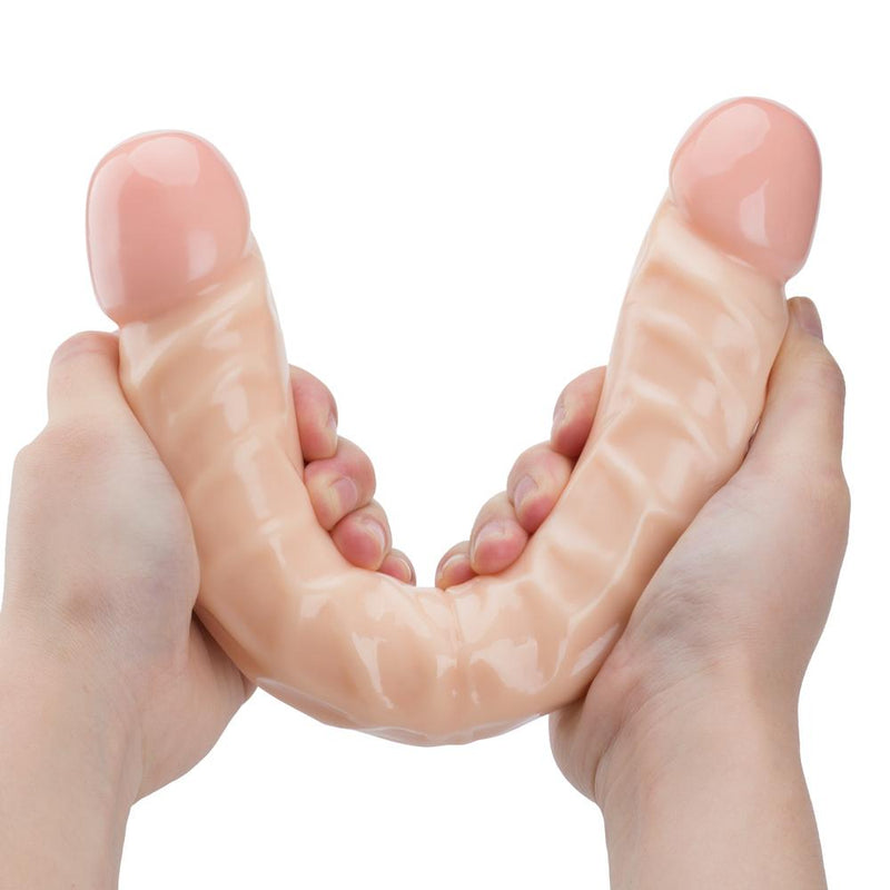 Dildo Double Ended - 12" Double Dong Flesh-DONG-The Love Zone
