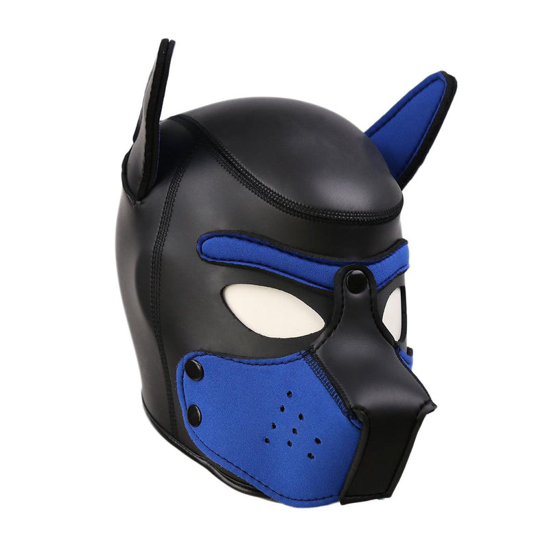 Mask - Puppy Hood Blue Dog Mask-Masks and Hoods-The Love Zone