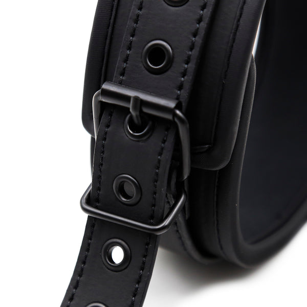 D Ring Neoprene Collar Black
