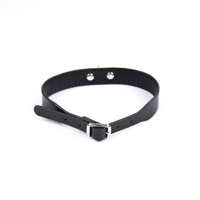 Collar - D Ring Slave Fashion Collar - Vegan Leather (5 colors)