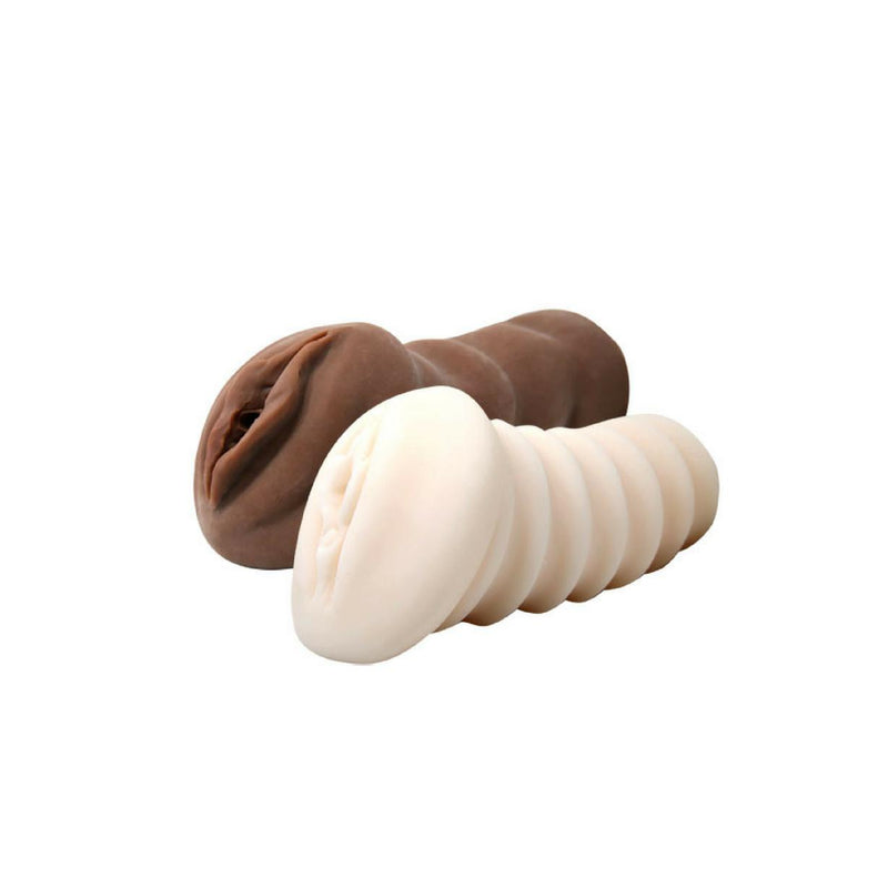 Men's Masturbator Sleeve - Soft Cyber Flesh Male Stroker 2 Pack-TMEN-The Love Zone