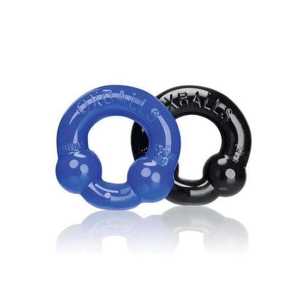 Cock Ring Penis Sling - Oxballs Ultraballs - Black/Police Blue Pack of 2-The Love Zone