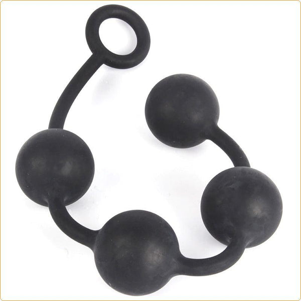 1-1/8" - 4 Ball Anal Beads Silicone The Love Zone