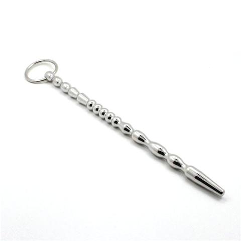 Urethral Sound / Penis Plug Ball end Large wavy uniform ball rod SS-Fetish Stuff-The Love Zone