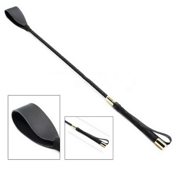 Crop - 23" PU Leather Tip Riding Crop with Pro Handle