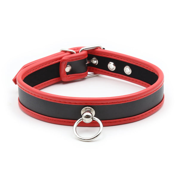 Collar - PVC Slave Collar with Piping (3 color options) Heavy Duty