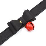 Black Cat Collar with Red Bell