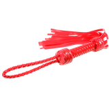 Whip - Silicone 28" Whip 36 Tail Red Flogger