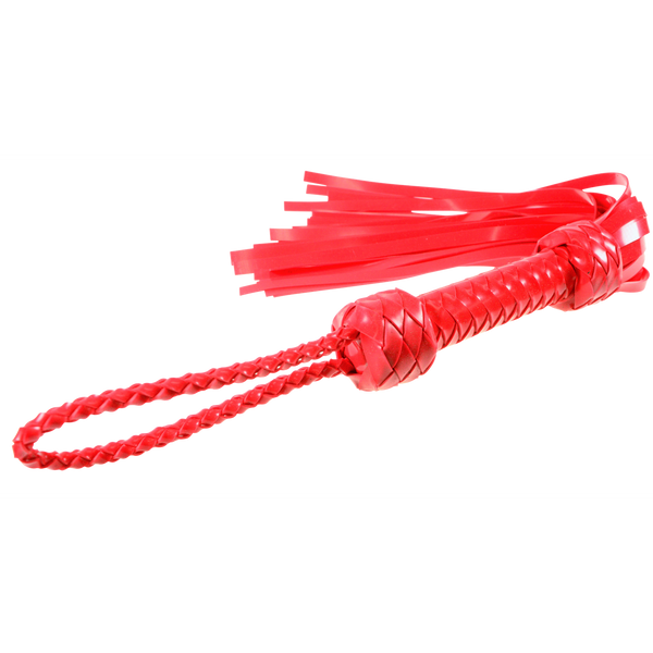 Whip - Silicone 28" Whip 36 Tail Red Flogger