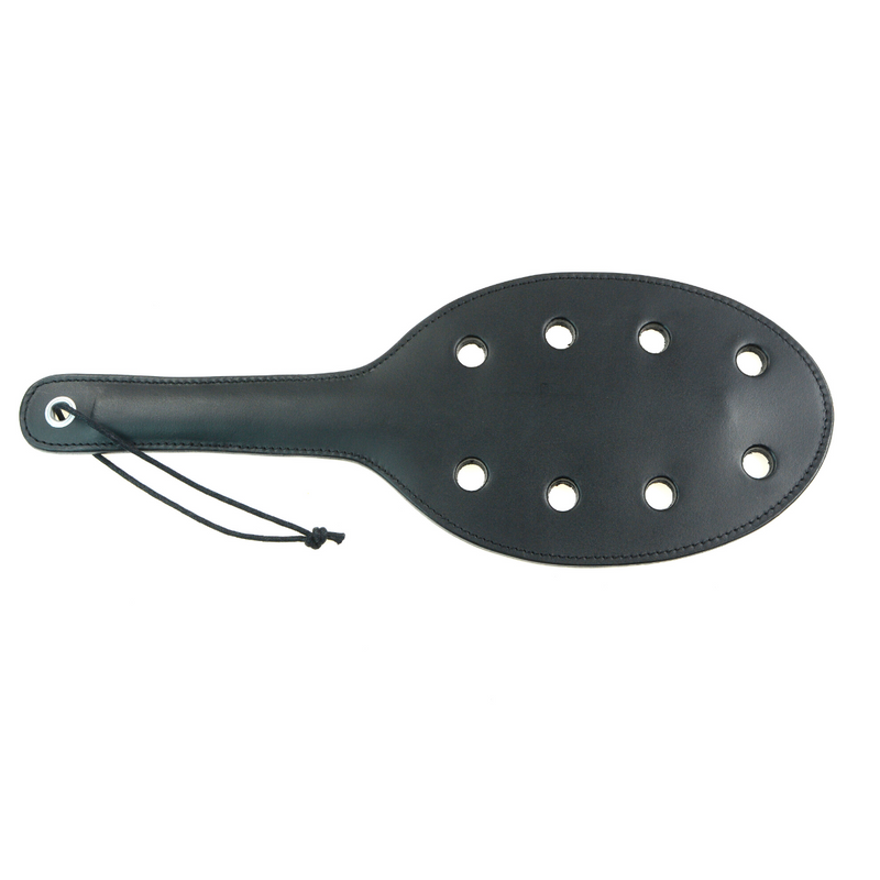 Paddle - Leather Spanking Paddle Saddle with Holes – S & G - TLZ