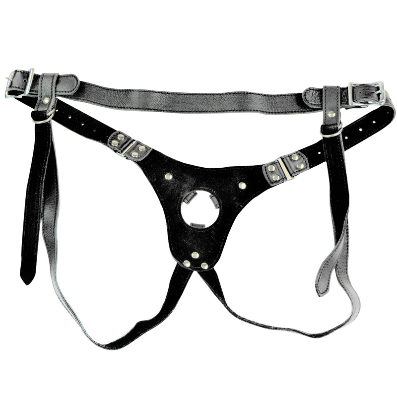 Strap On - Strap-on High Quality Leather Harness 1 Ring Leather-Fetish/Bondage-The Love Zone
