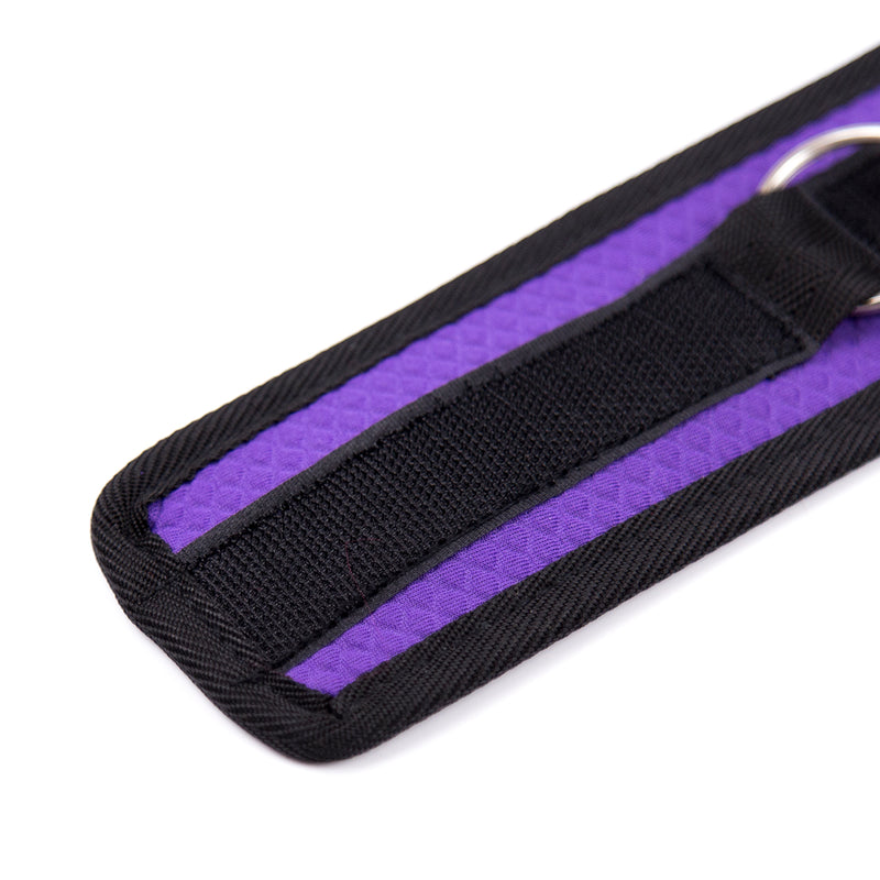 Bondage Kit - Neoprene Bed Cuff Kit Purple