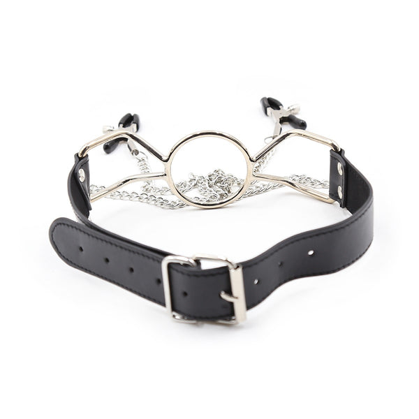 Spider Gag with adjustable Nipple Clamps