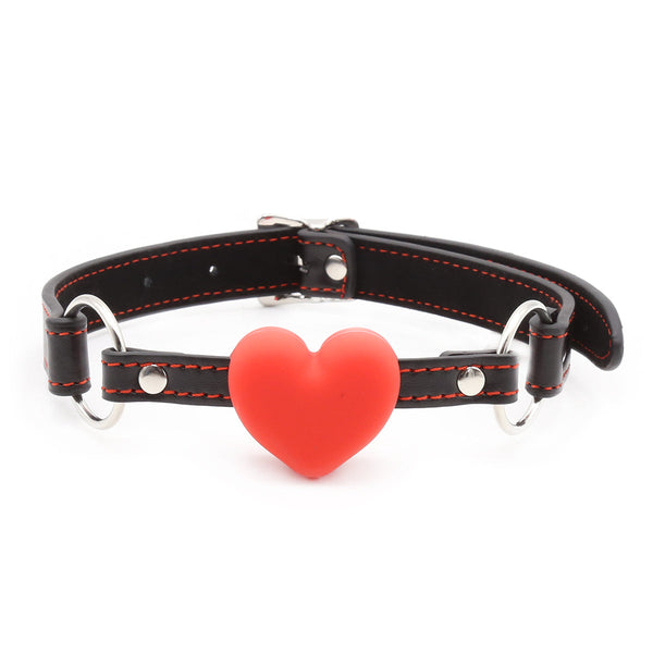 Heart Ball Gag with Heart Collar