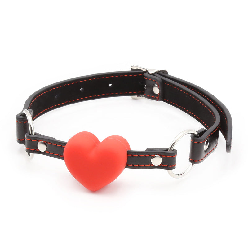 Heart Ball Gag with Heart Collar