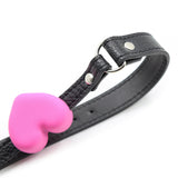 Heart Ball Gag Pink Ball