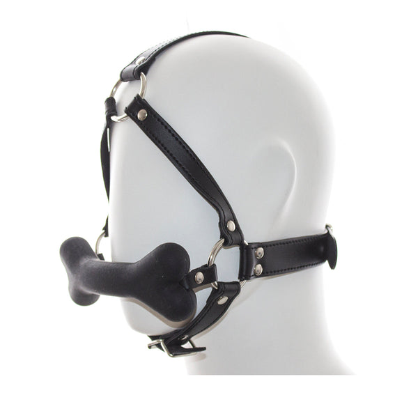 Dog Bone Gag Face Harness