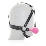 Pink Ball Gag PVC Face Harness