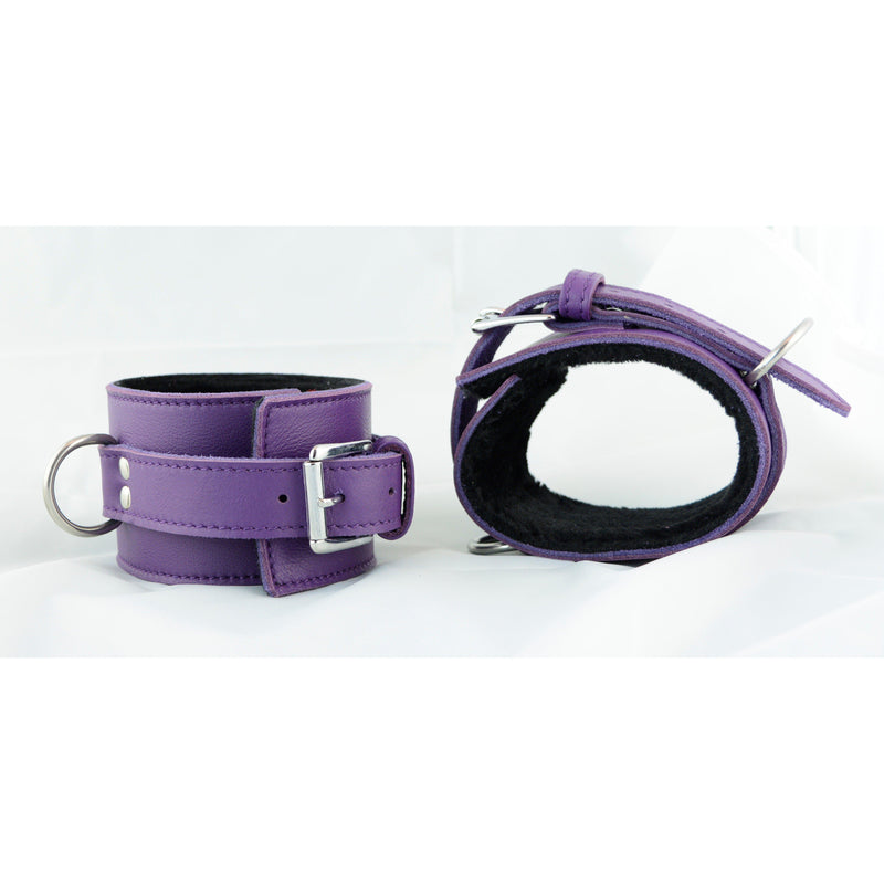 Cuff - Ankle Purple with Fuzzy Lining-FBOND-The Love Zone
