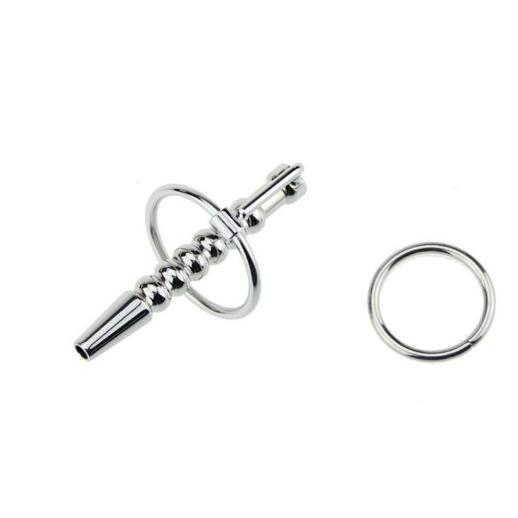 Penis Plug / Sound Ribbed Plug W/ Glans Ring-Fetish/Bondage-The Love Zone