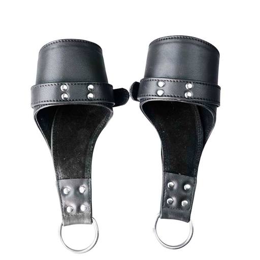 Cuff Suspension - Leather Black Hanging Restraints